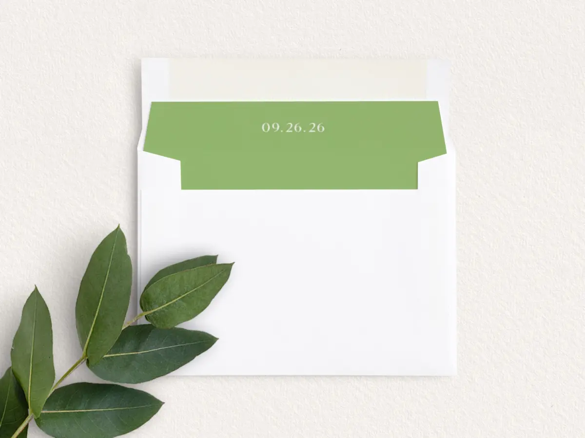 Envelope Liner inside Envelope
