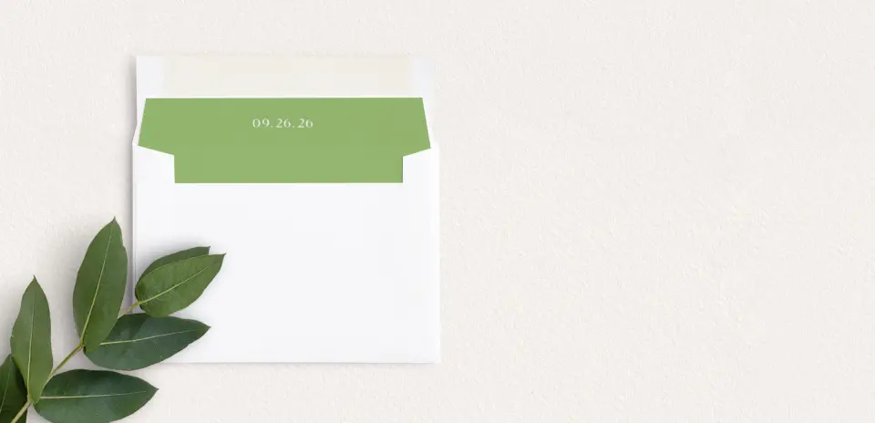 Envelope Liner inside Envelope