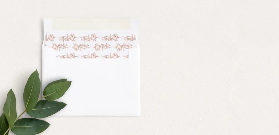 Envelope Liner inside Envelope