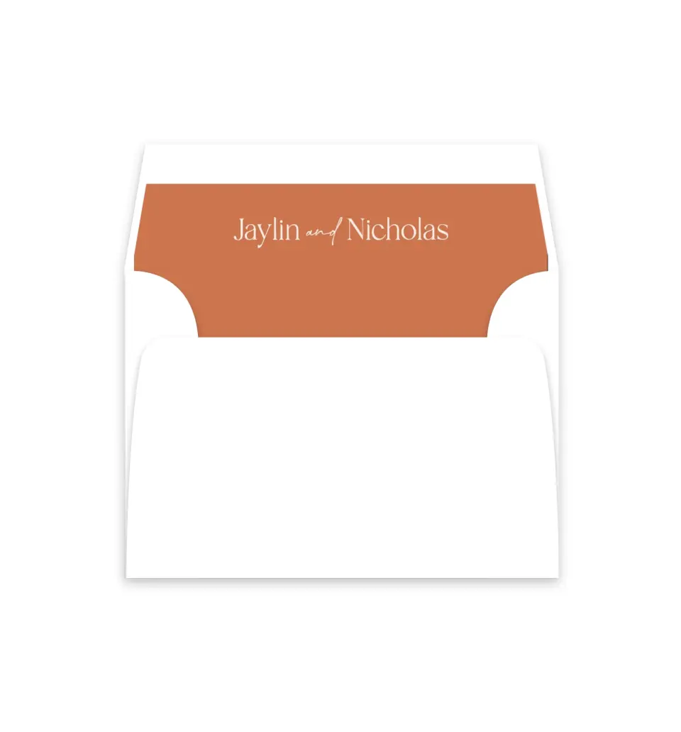 This is a  4⅞" x 4.563" Envelope Liners (ELM) called The Jaylin printed in full color