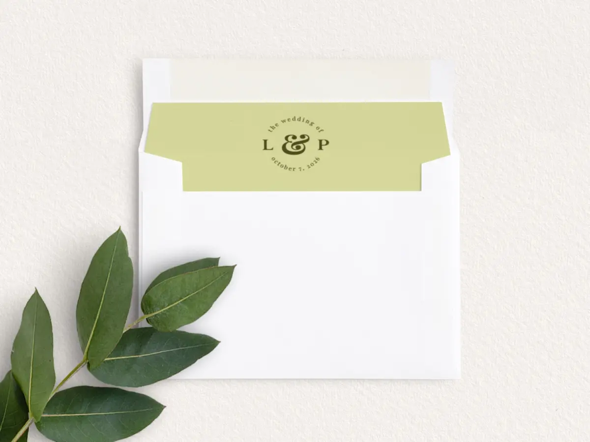 Envelope Liner inside Envelope