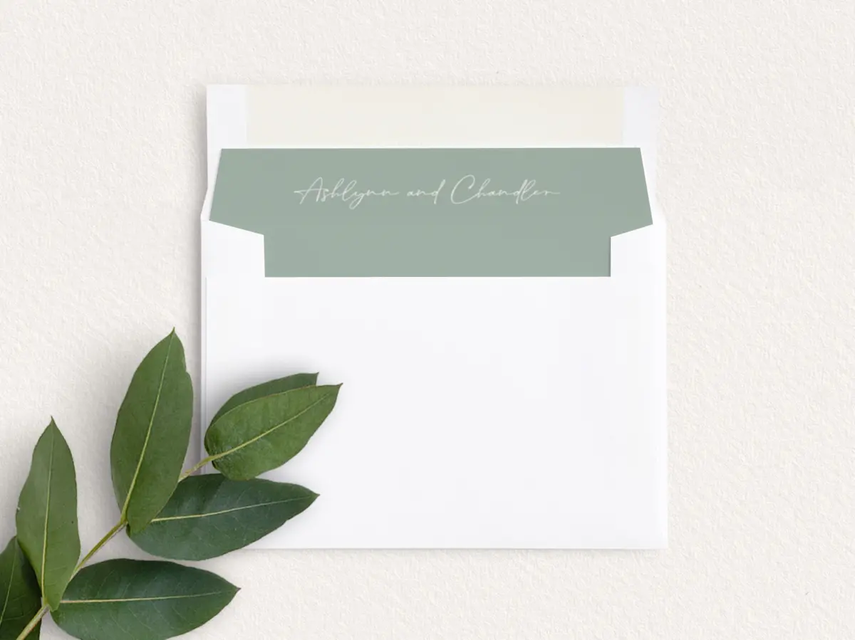 Envelope Liner inside Envelope