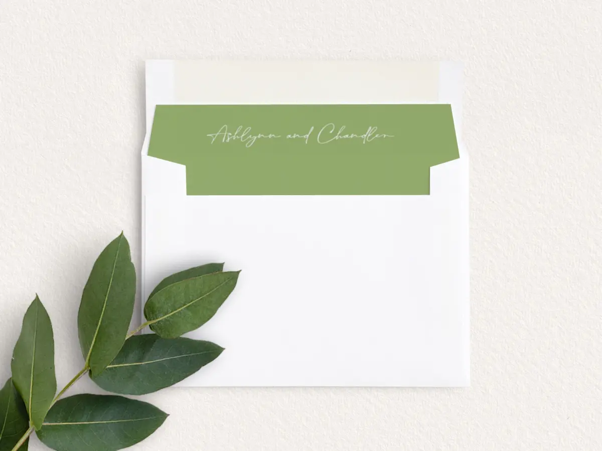 Envelope Liner inside Envelope