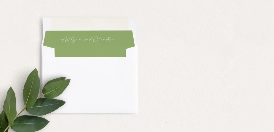 Envelope Liner inside Envelope