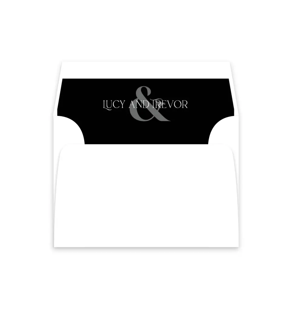 This is a  4⅞" x 4.563" Envelope Liners (ELM) called The Lucy printed in full color