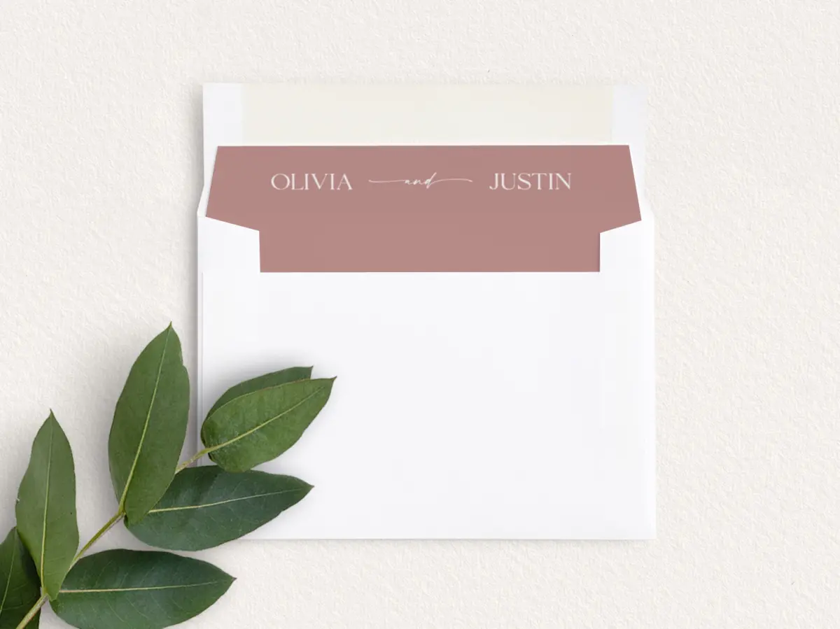 Envelope Liner inside Envelope