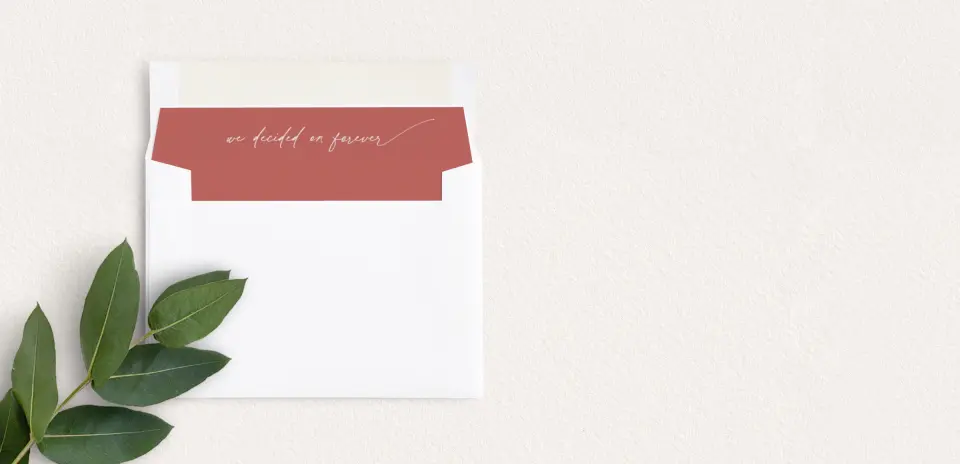 Envelope Liner inside Envelope
