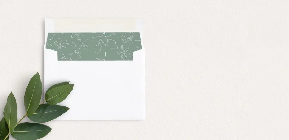 Envelope Liner inside Envelope