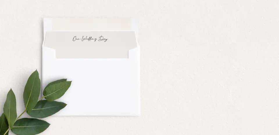 Envelope Liner inside Envelope