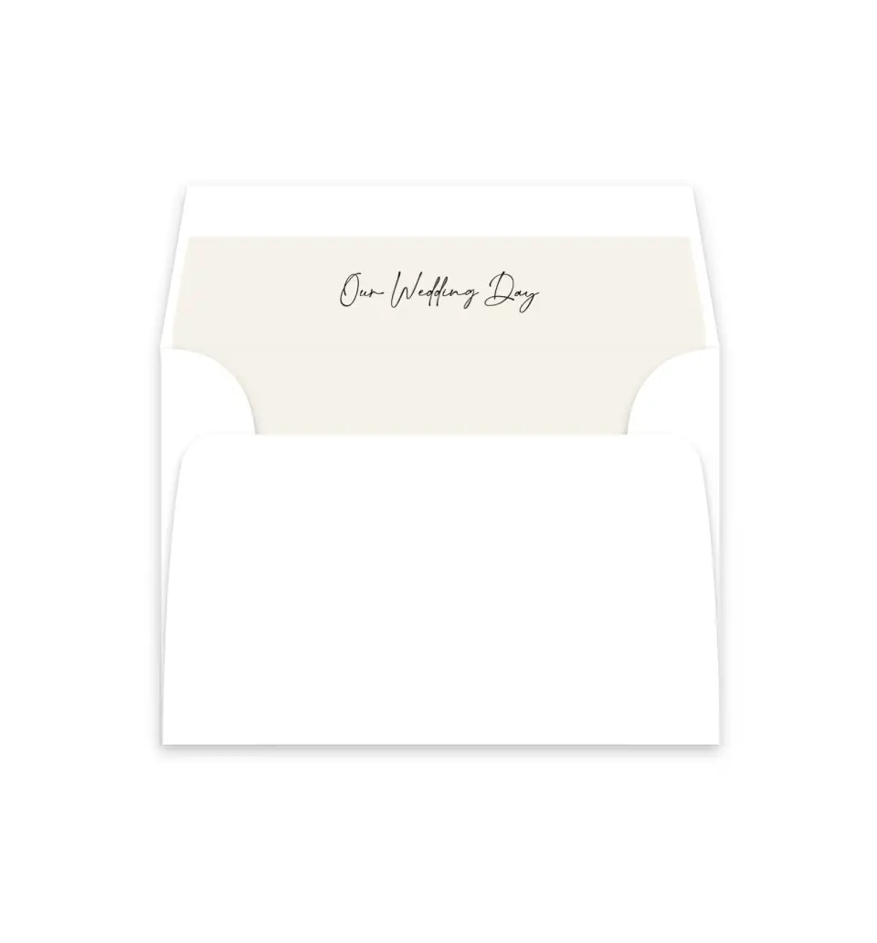 This is a  4⅞" x 4.563" Envelope Liners (ELM) called Noble Names printed in full color