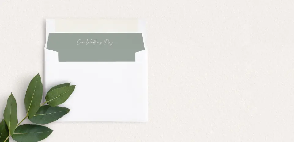 Envelope Liner inside Envelope