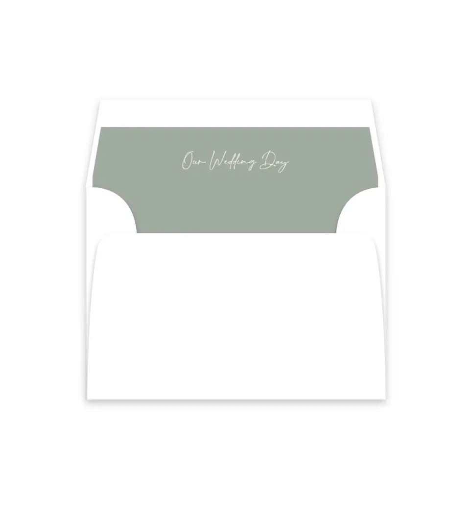 This is a  4⅞" x 4.563" Envelope Liners (ELM) called Elegant Lines printed in full color