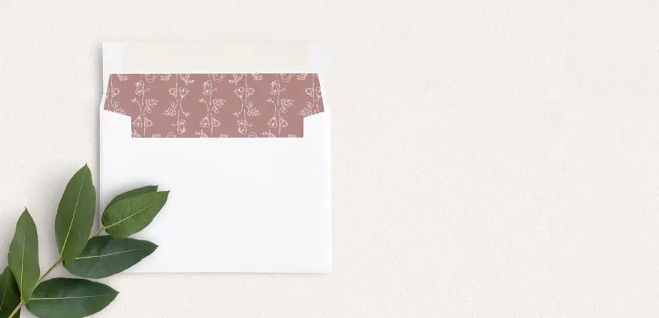 Envelope Liner inside Envelope