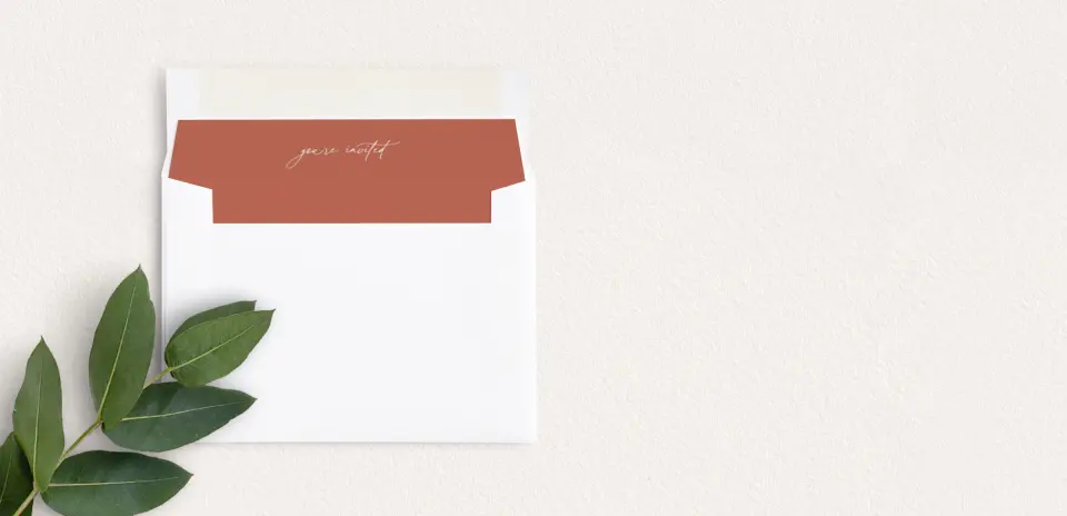 Envelope Liner inside Envelope