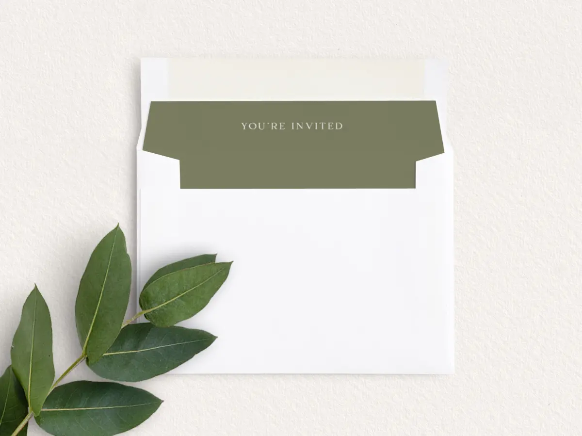 Envelope Liner inside Envelope