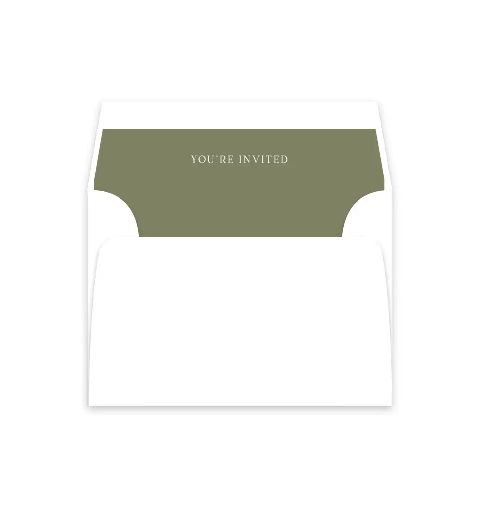 This is a  4⅞" x 4.563" Envelope Liners (ELM) called Leaves of Love printed in full color