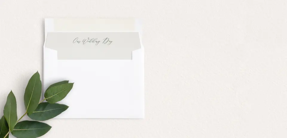 Envelope Liner inside Envelope