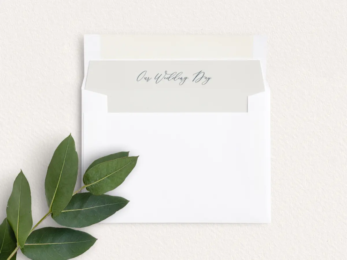 Envelope Liner inside Envelope