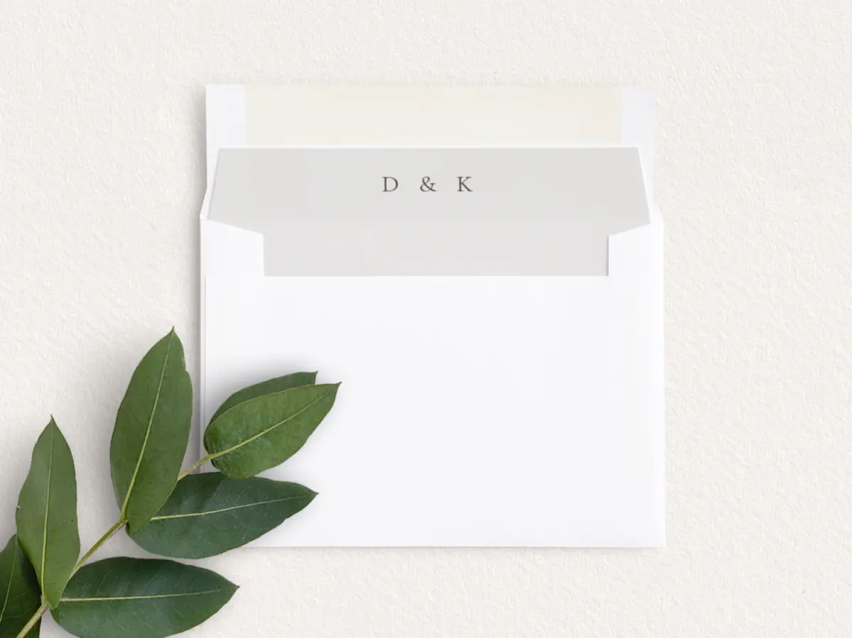 Envelope Liner inside Envelope