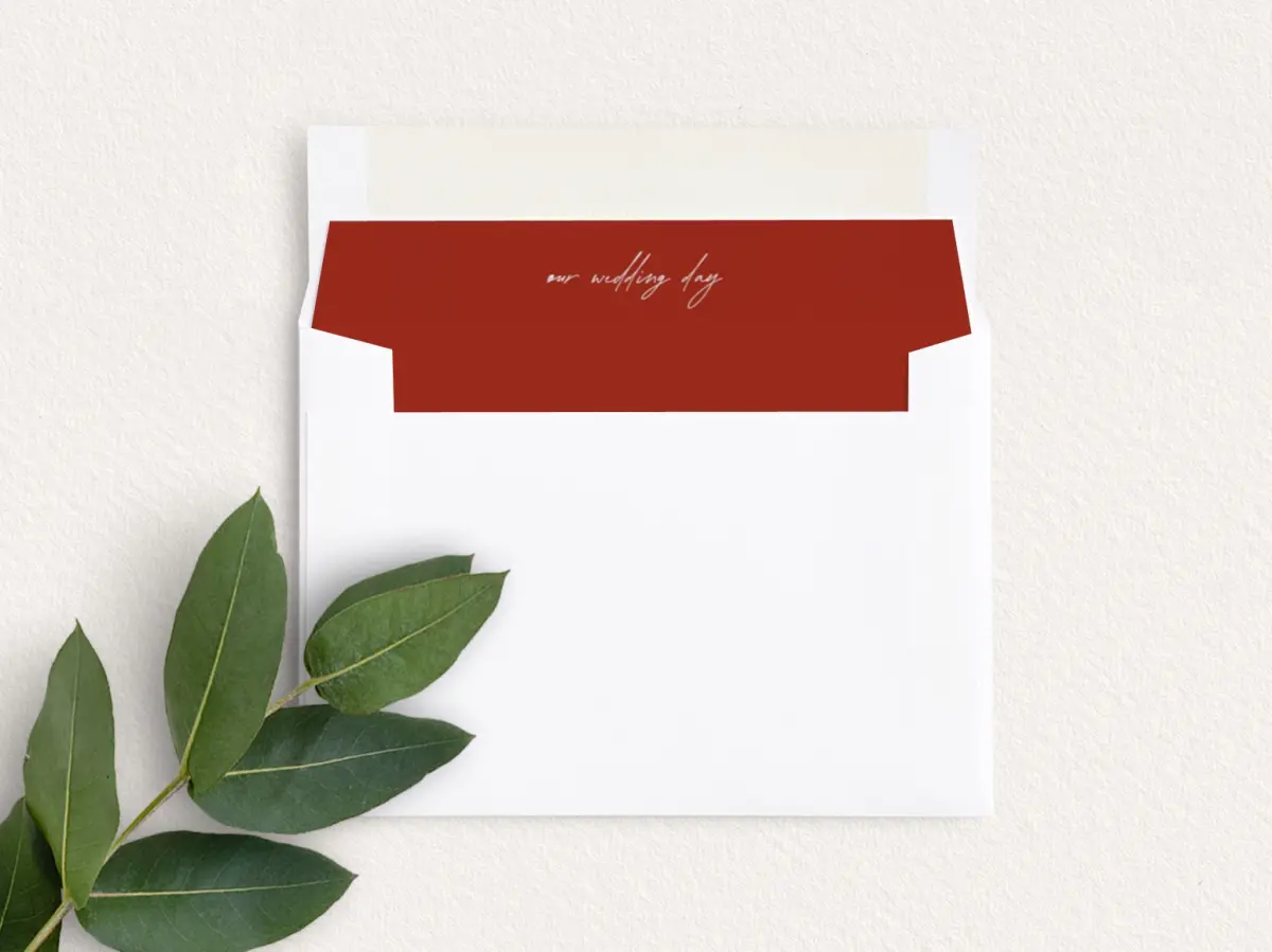 Envelope Liner inside Envelope
