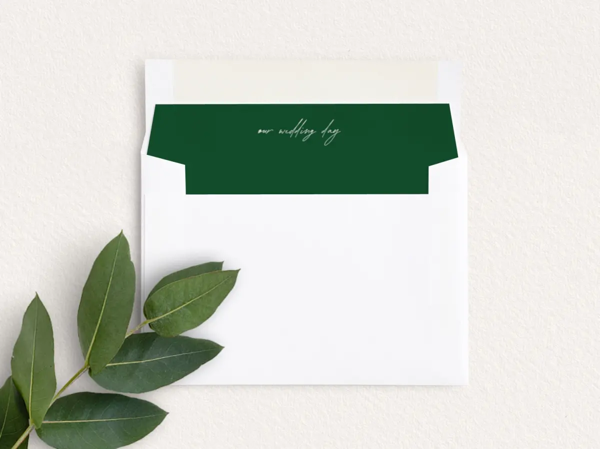 Envelope Liner inside Envelope