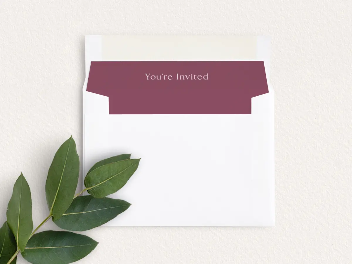 Envelope Liner inside Envelope