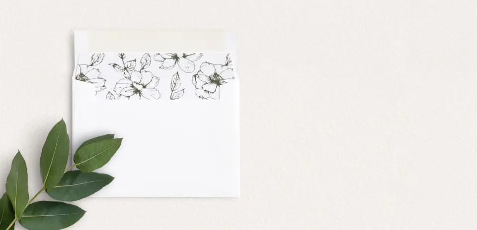 Envelope Liner inside Envelope