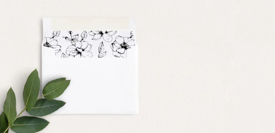 Envelope Liner inside Envelope
