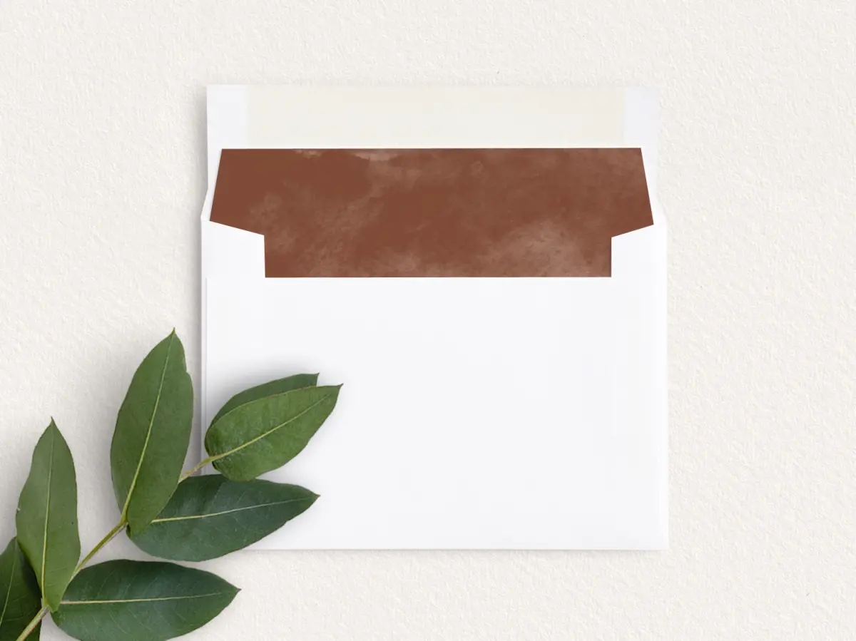 Envelope Liner inside Envelope