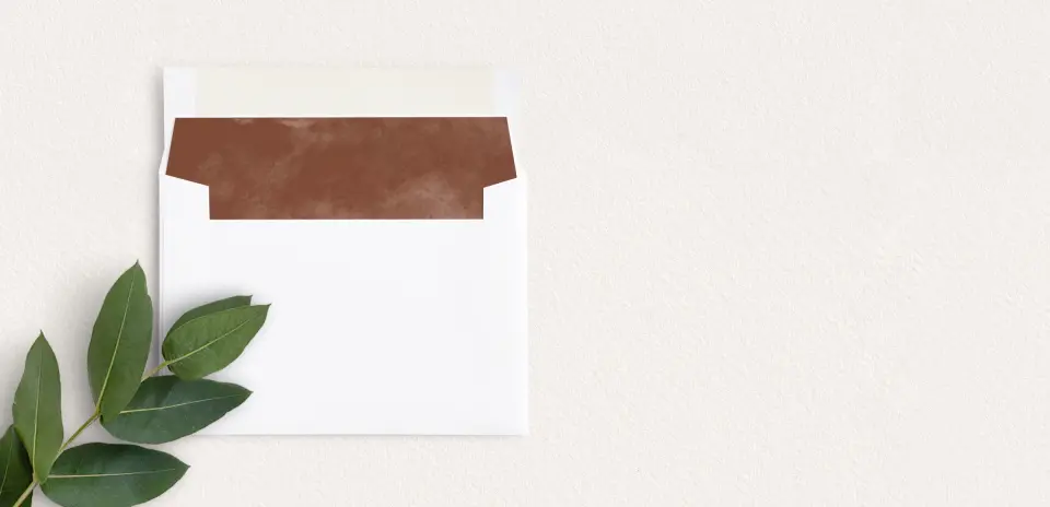 Envelope Liner inside Envelope