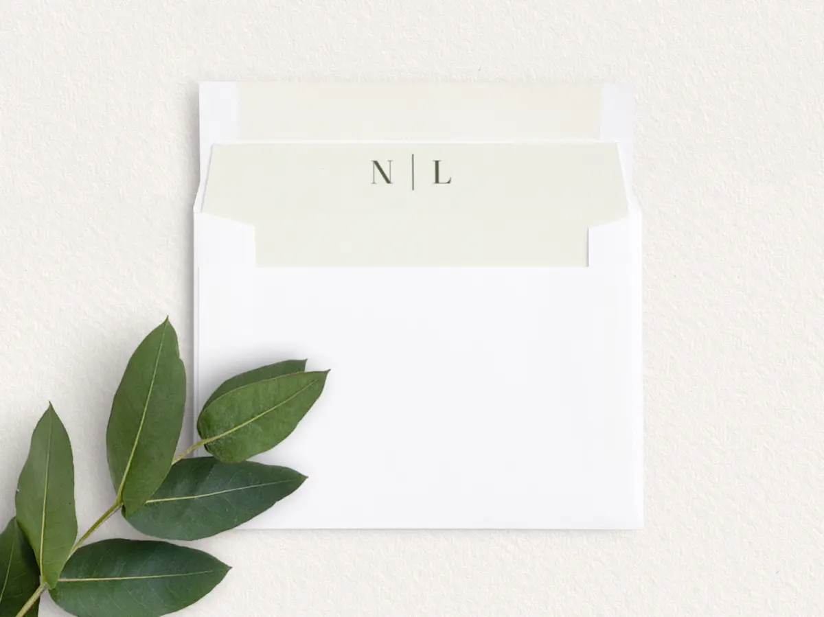 Envelope Liner inside Envelope
