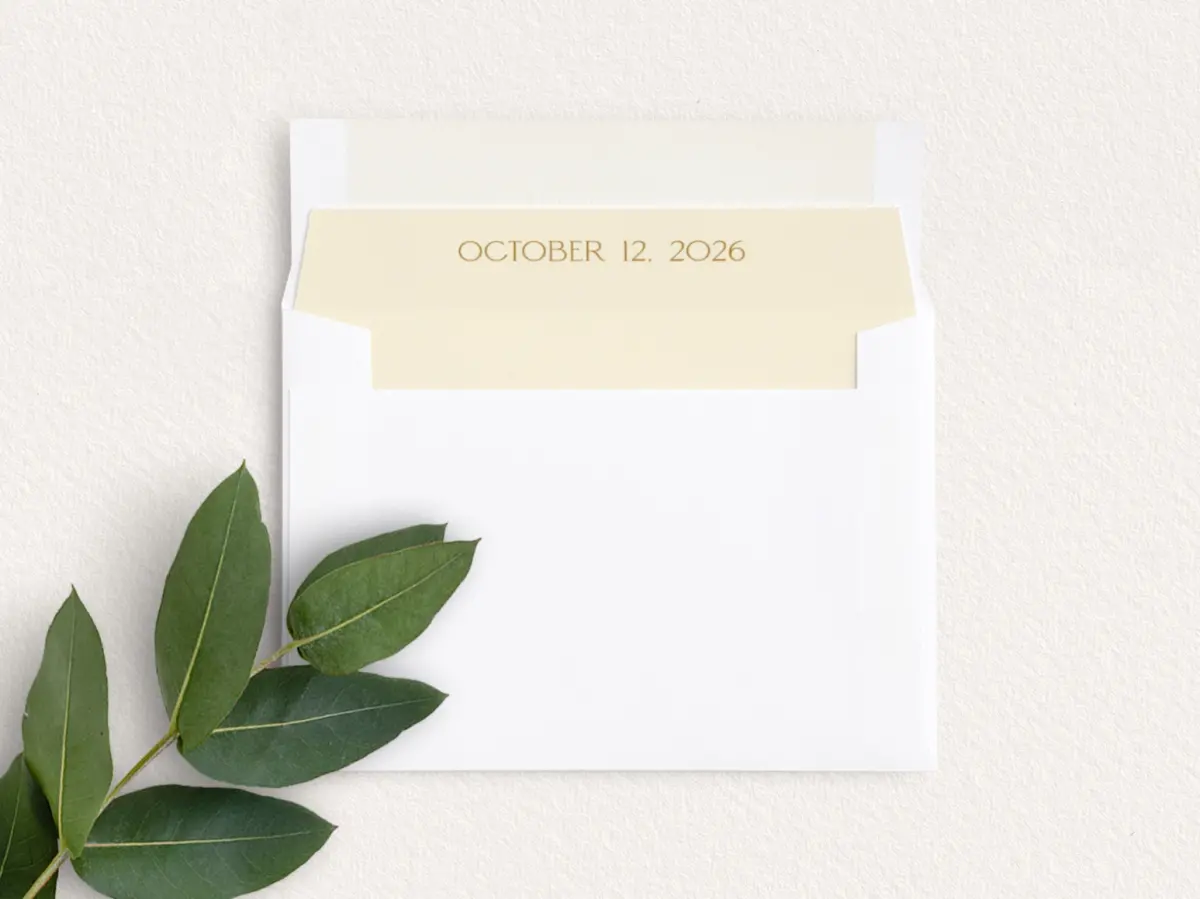 Envelope Liner inside Envelope
