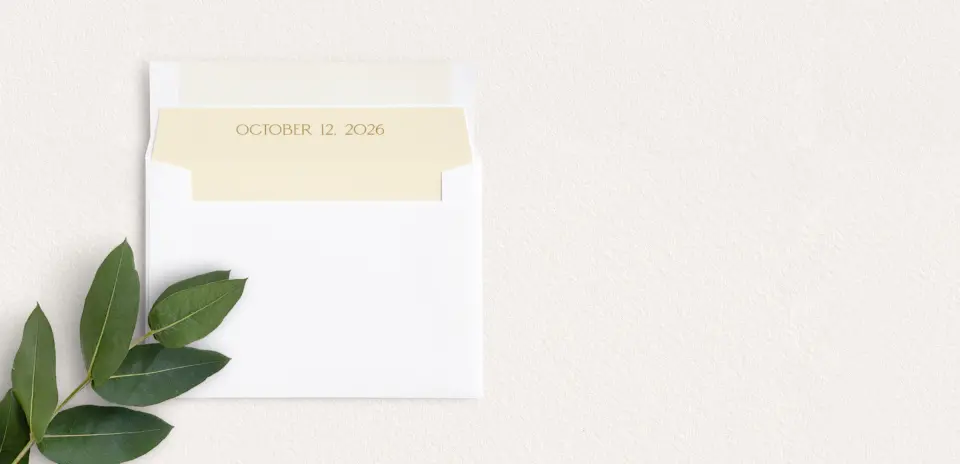 Envelope Liner inside Envelope