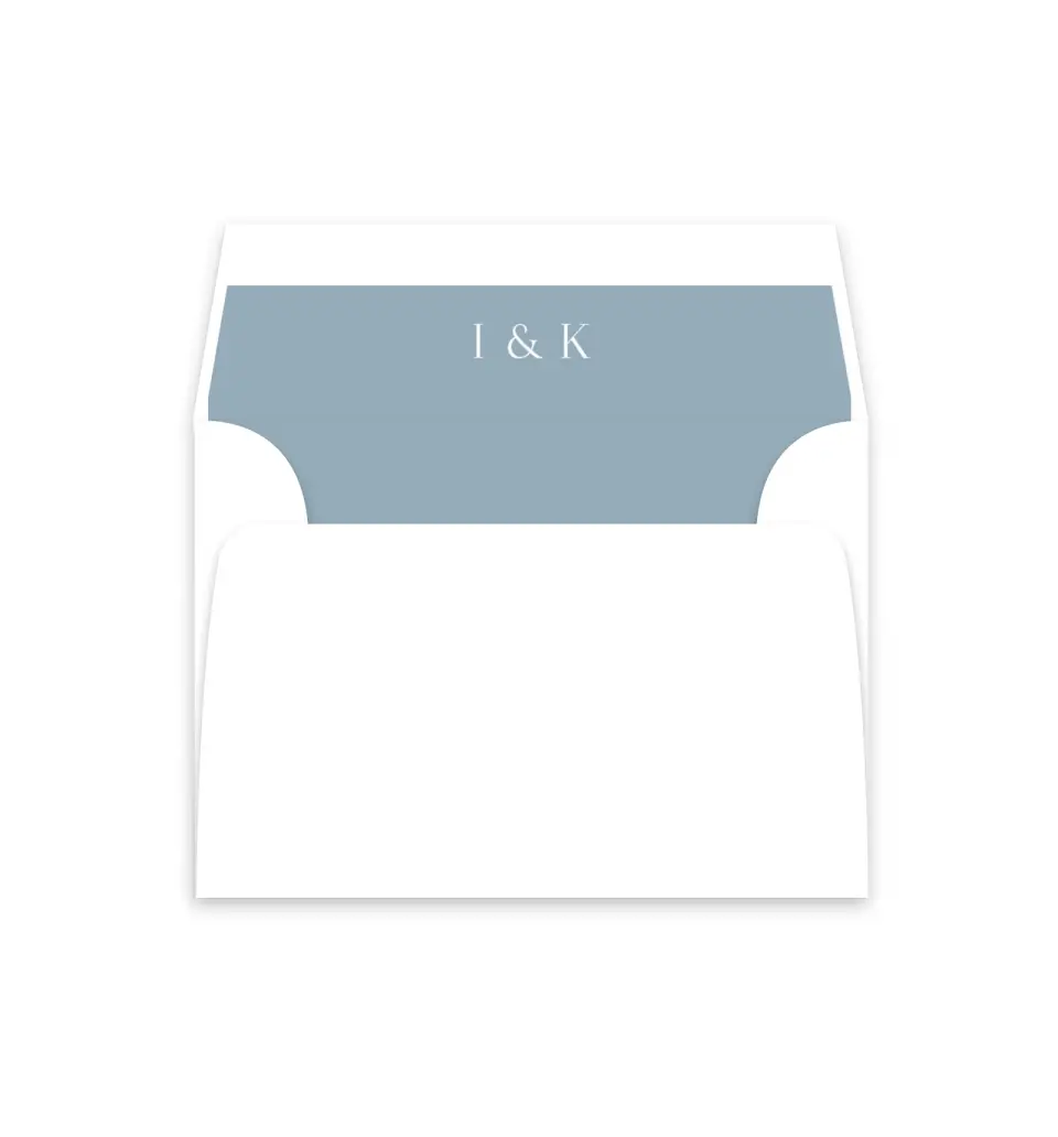 This is a  4⅞" x 4.563" Envelope Liners (ELM) called The Isabella printed in full color
