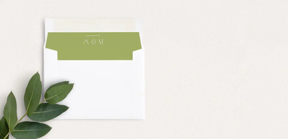 Envelope Liner inside Envelope