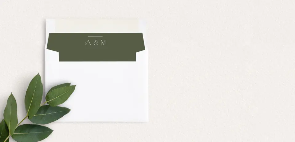 Envelope Liner inside Envelope