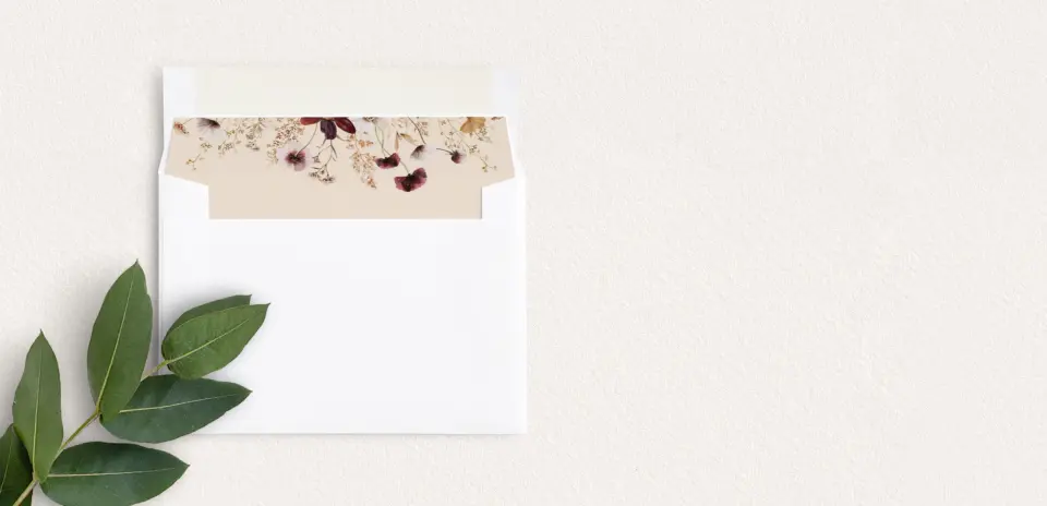 Envelope Liner inside Envelope