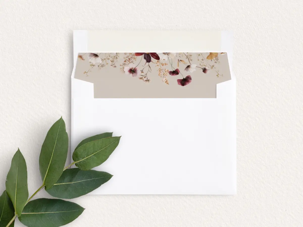 Envelope Liner inside Envelope
