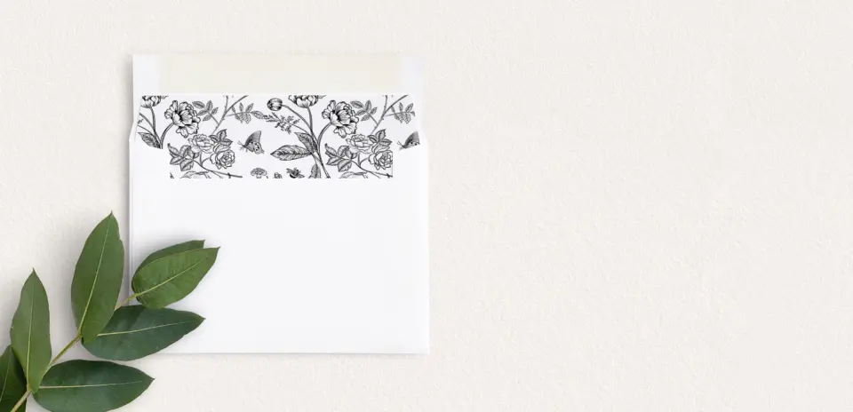 Envelope Liner inside Envelope