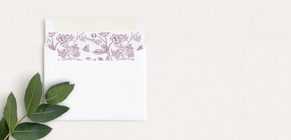 Envelope Liner inside Envelope