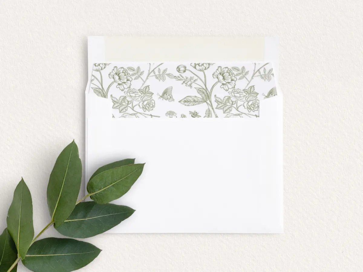 Envelope Liner inside Envelope