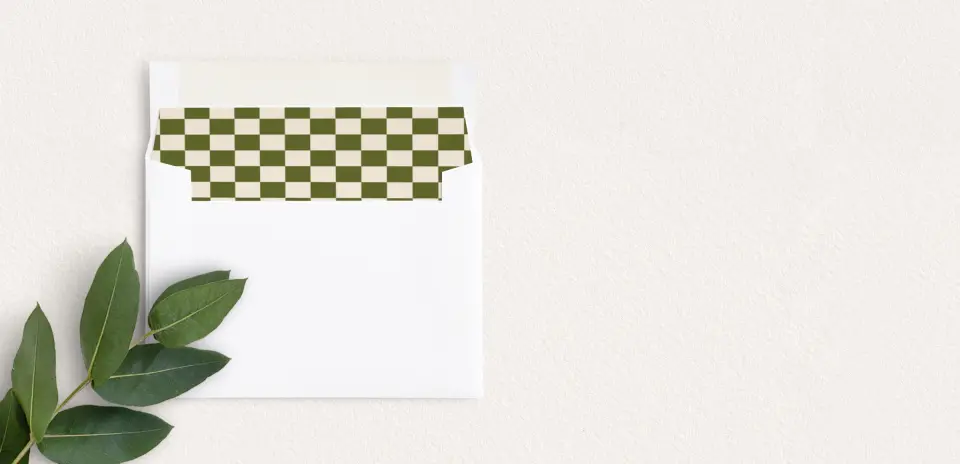 Envelope Liner inside Envelope