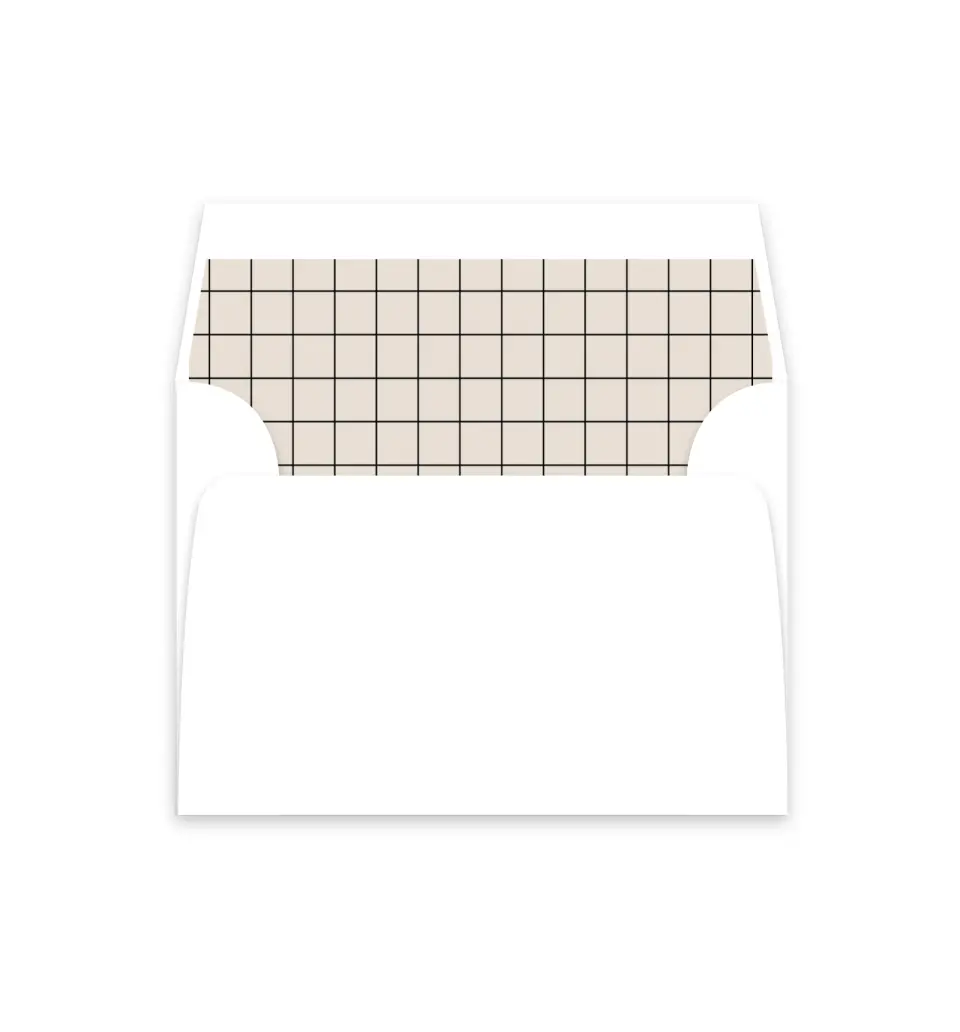 This is a  4⅞" x 4.563" Envelope Liners (ELM) called The Samantha printed in full color