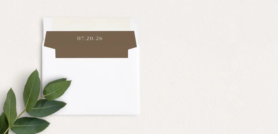 Envelope Liner inside Envelope