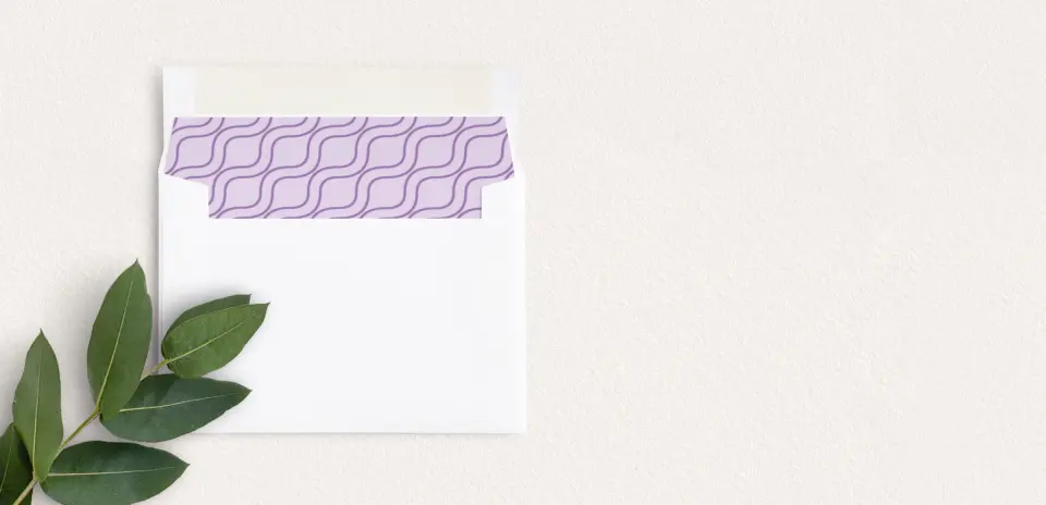 Envelope Liner inside Envelope