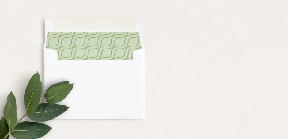 Envelope Liner inside Envelope