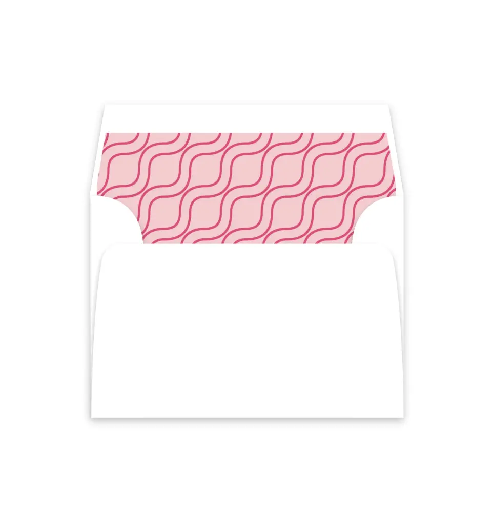 This is a  4⅞" x 4.563" Envelope Liners (ELM) called The Andrea printed in full color