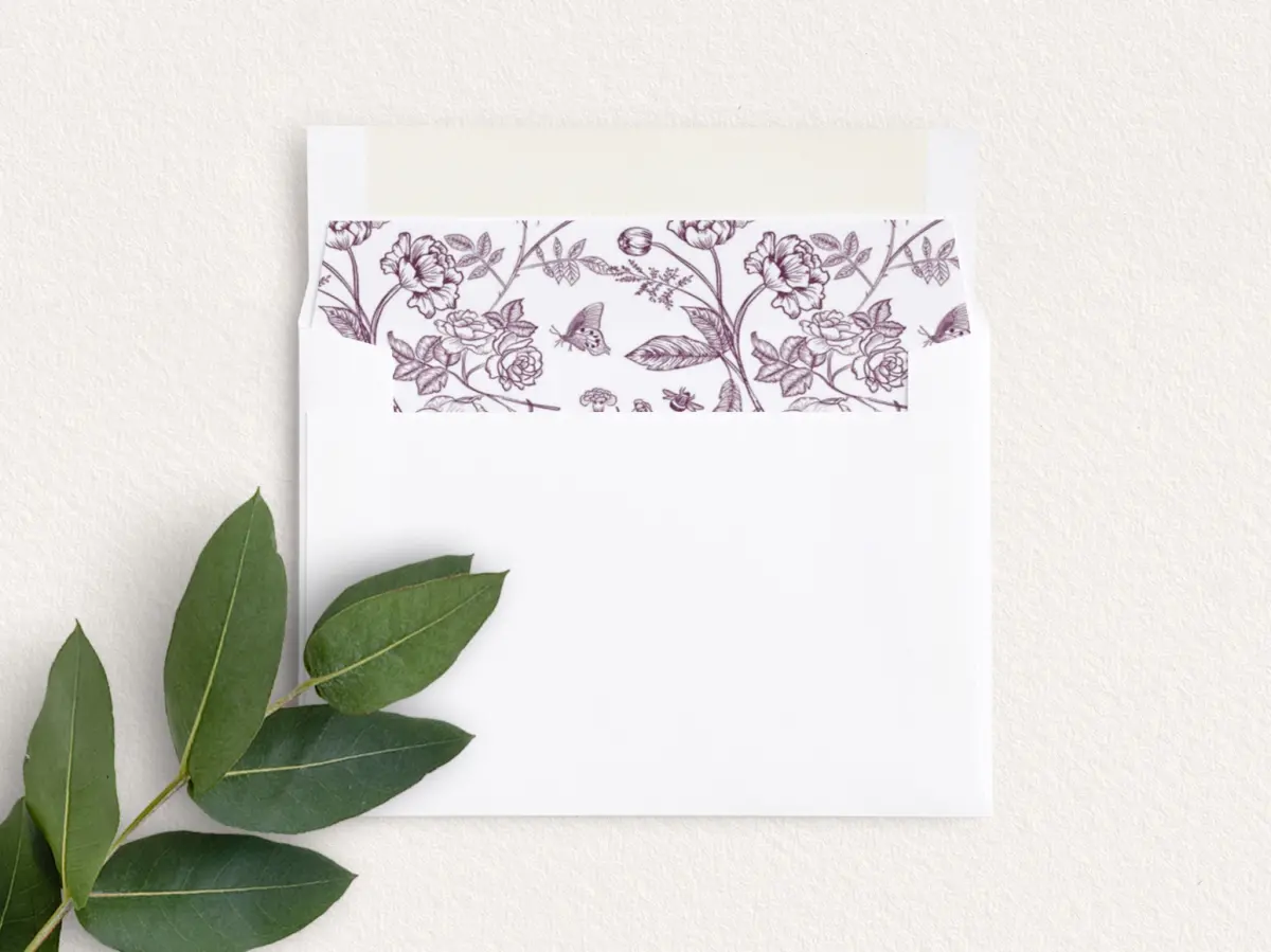Envelope Liner inside Envelope