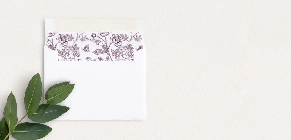 Envelope Liner inside Envelope