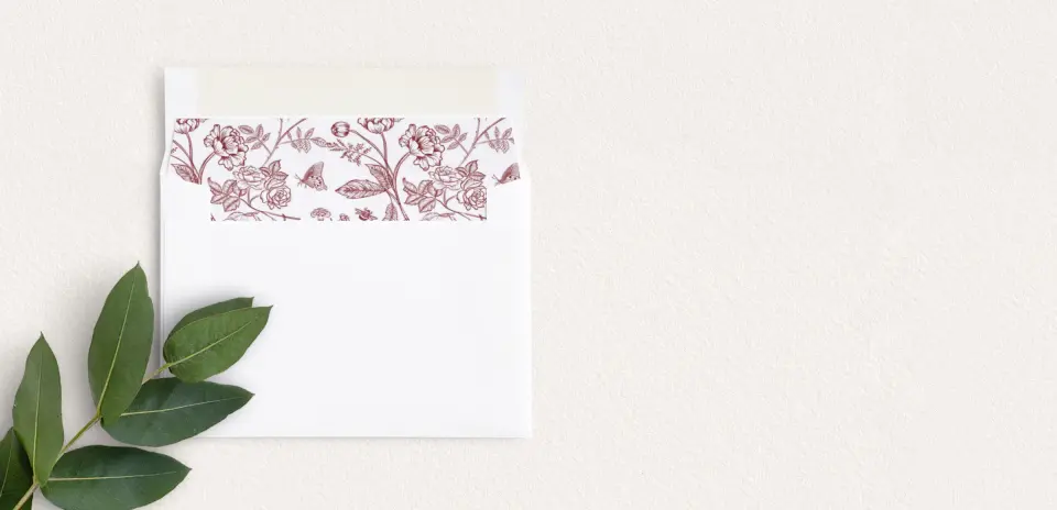 Envelope Liner inside Envelope
